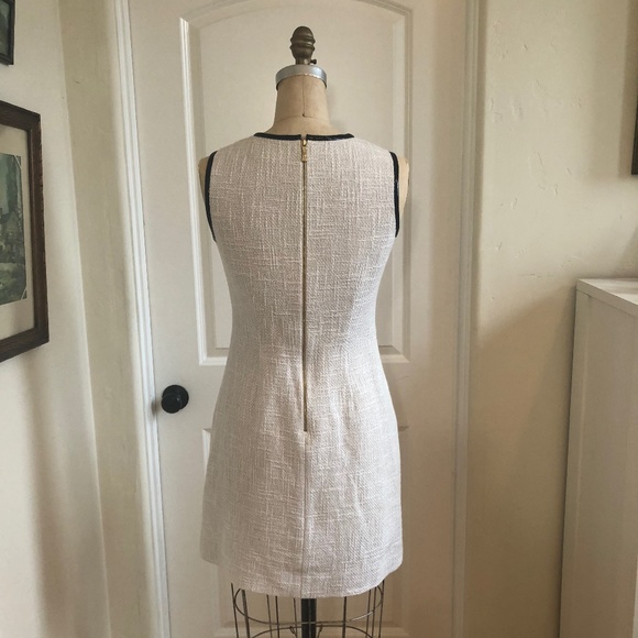 Kate Spade Tweed Dress With  Leather Trim - Picture 2 of 4